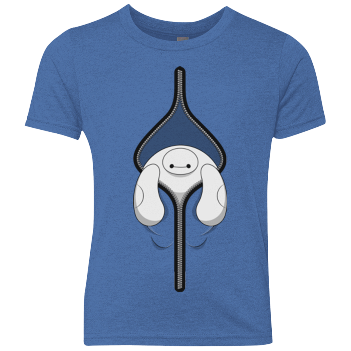 T-Shirts Vintage Royal / YXS Baymax Youth Triblend T-Shirt