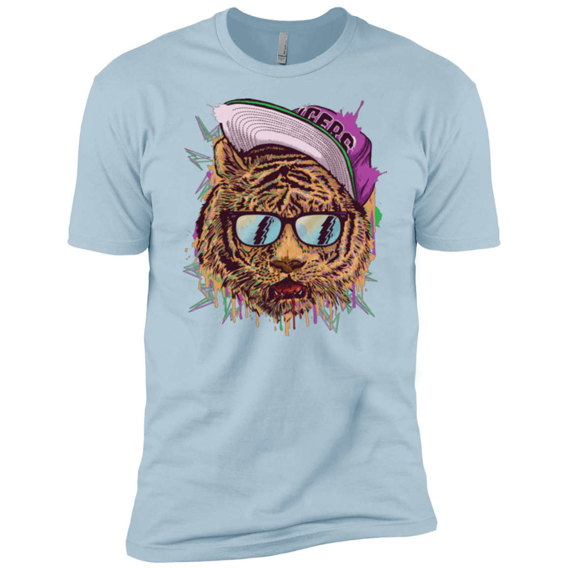 T-Shirts Light Blue / YXS Bayside Tigers Boys Premium T-Shirt