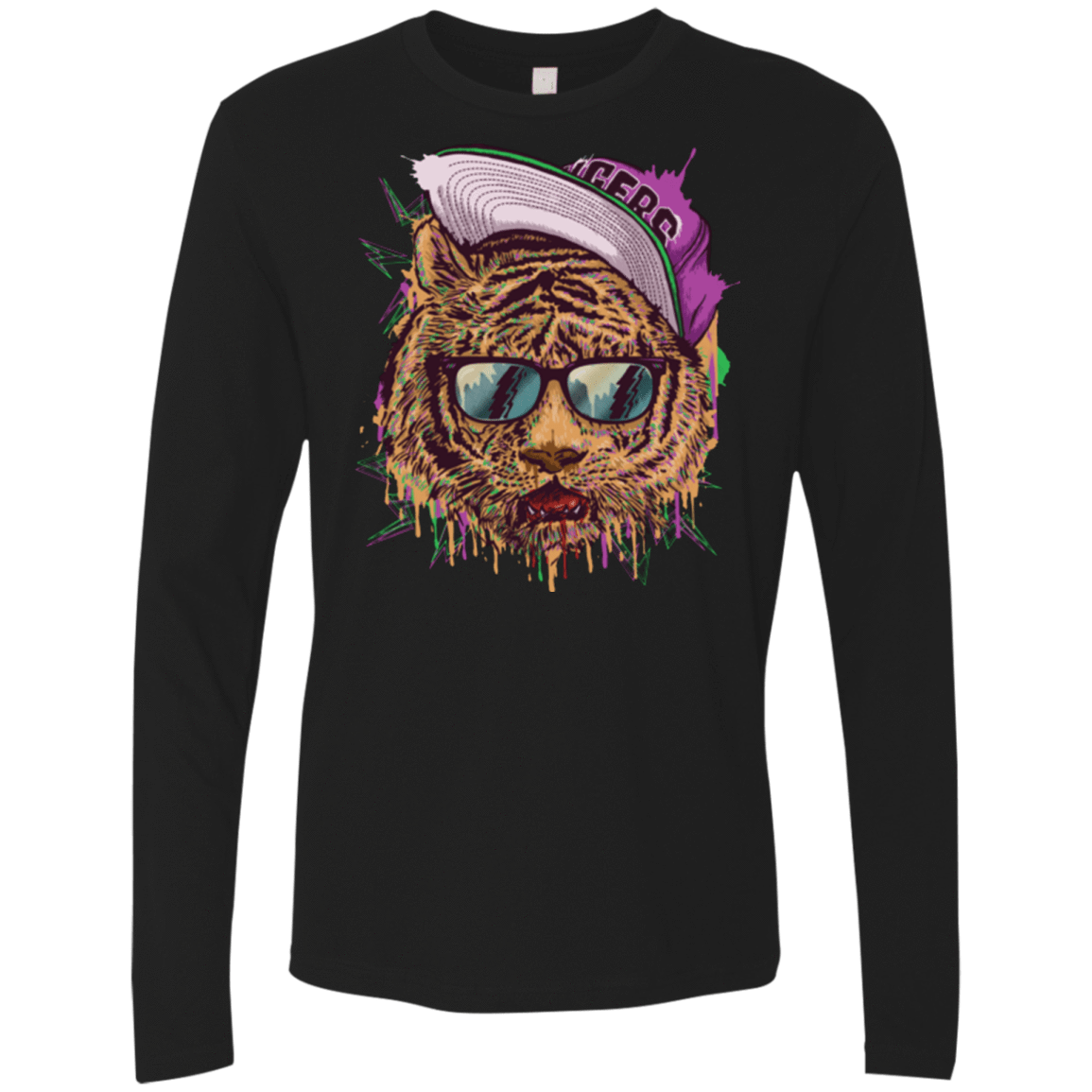 T-Shirts Black / Small Bayside Tigers Men's Premium Long Sleeve