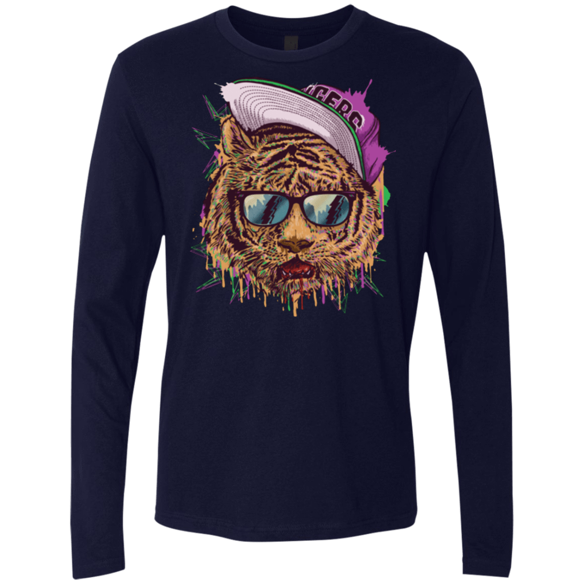 T-Shirts Midnight Navy / Small Bayside Tigers Men's Premium Long Sleeve