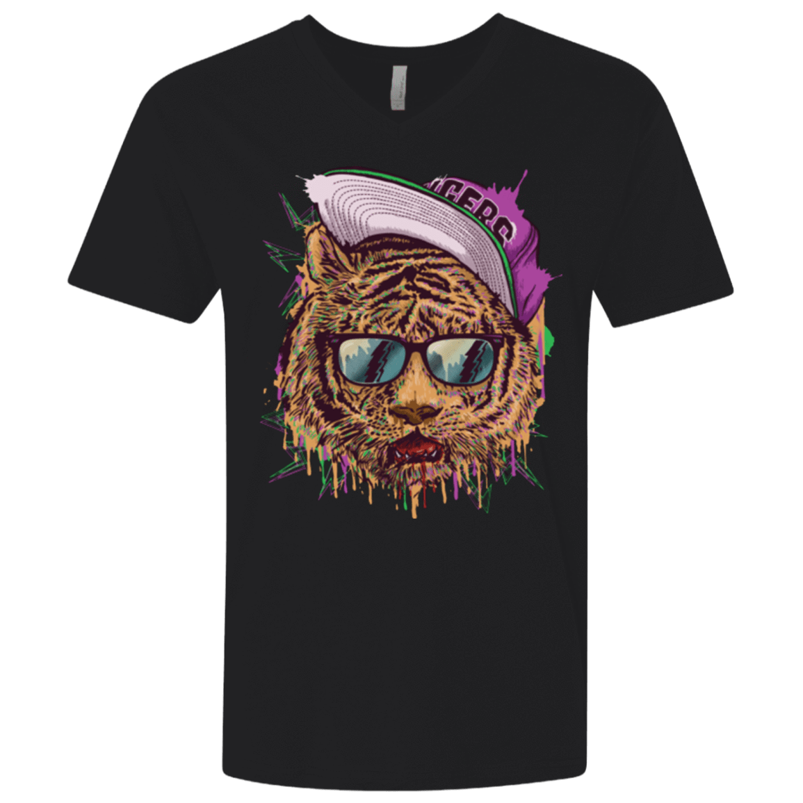 T-Shirts Black / X-Small Bayside Tigers Men's Premium V-Neck