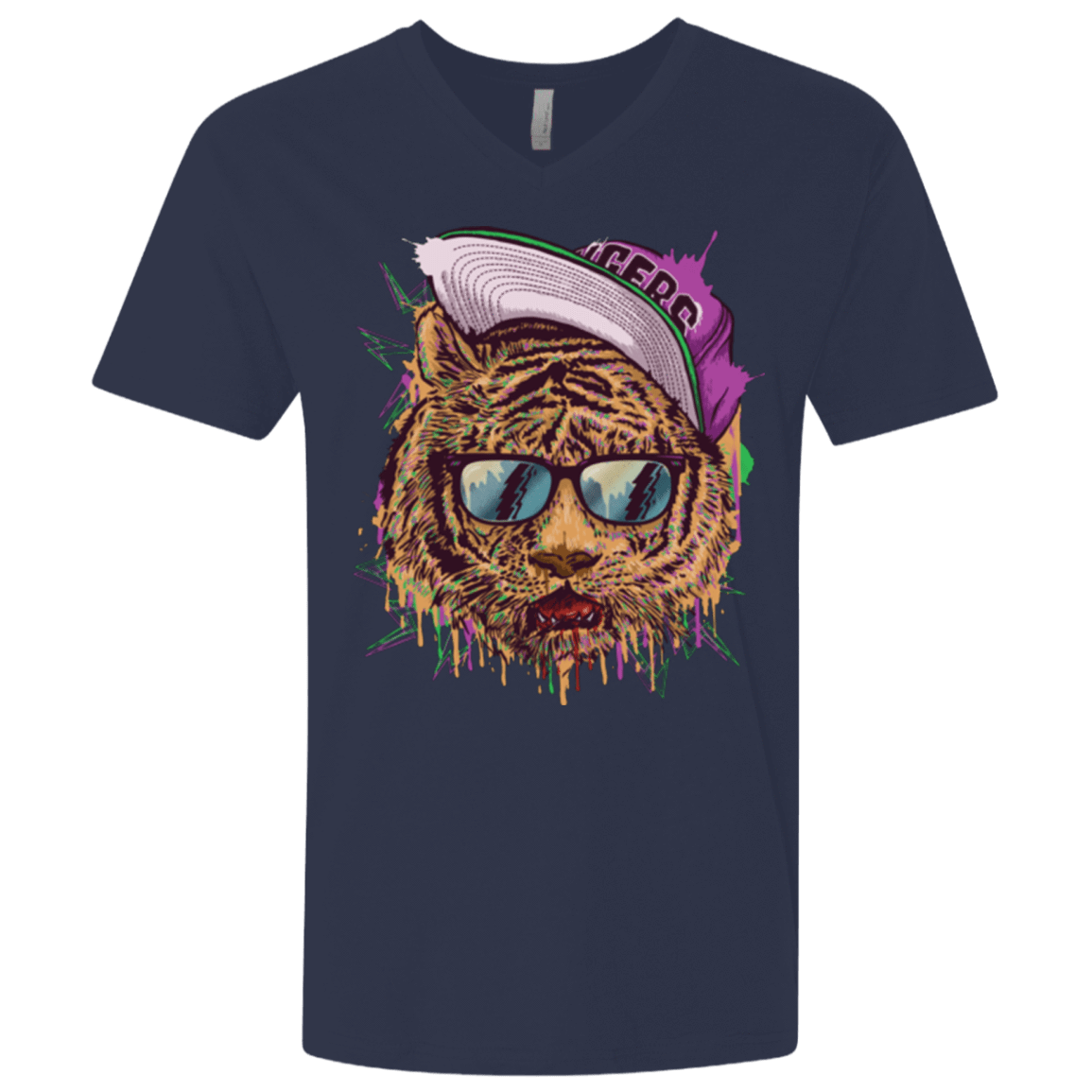 T-Shirts Midnight Navy / X-Small Bayside Tigers Men's Premium V-Neck