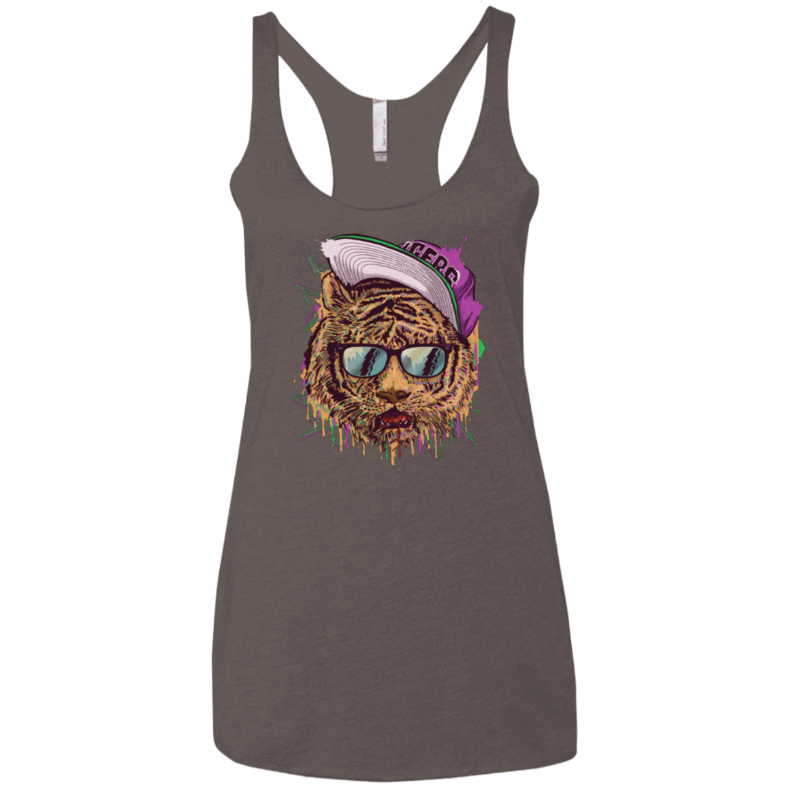T-Shirts Macchiato / X-Small Bayside Tigers Women's Triblend Racerback Tank