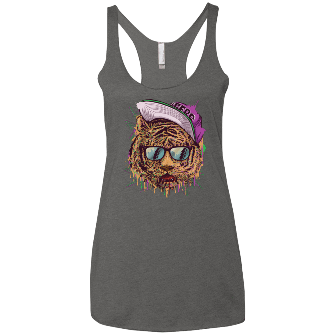 T-Shirts Premium Heather / X-Small Bayside Tigers Women's Triblend Racerback Tank