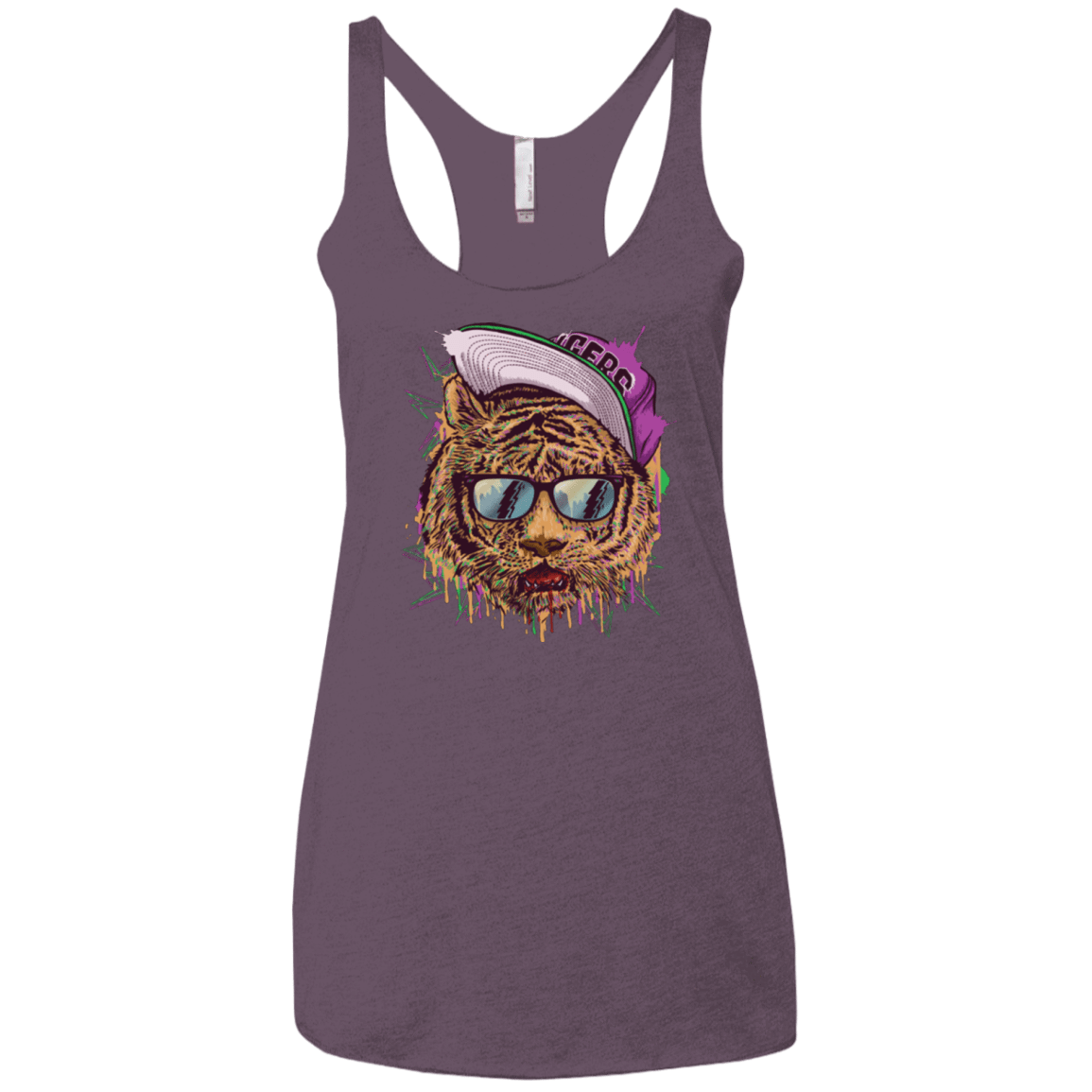 T-Shirts Vintage Purple / X-Small Bayside Tigers Women's Triblend Racerback Tank