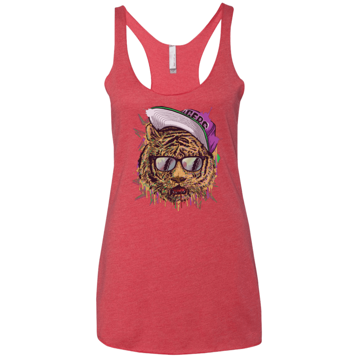 T-Shirts Vintage Red / X-Small Bayside Tigers Women's Triblend Racerback Tank