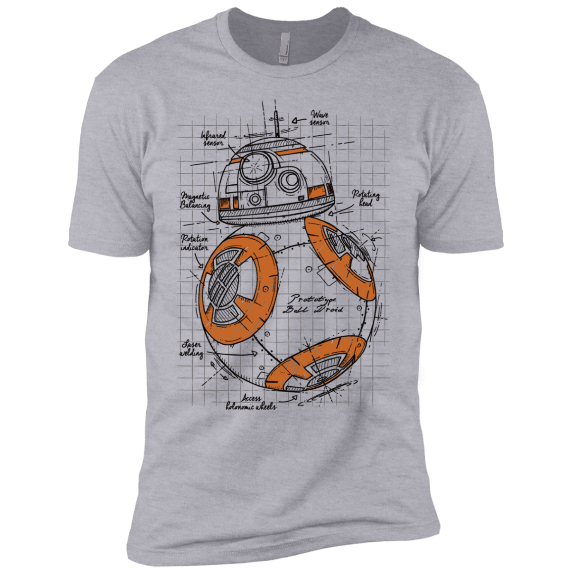 T-Shirts Heather Grey / YXS BB-8 Plan Boys Premium T-Shirt