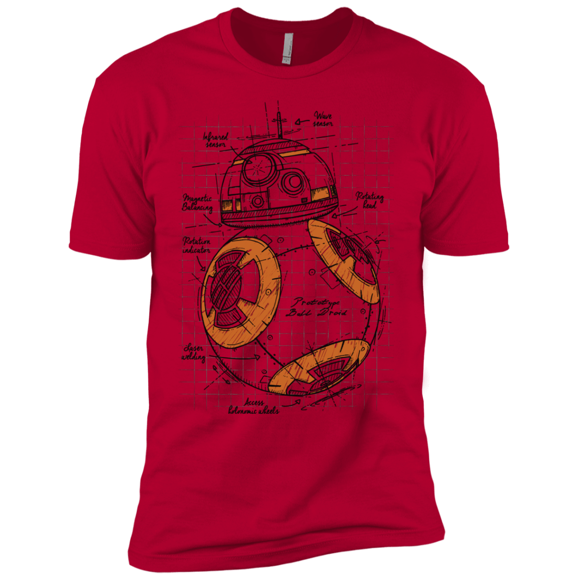 T-Shirts Red / YXS BB-8 Plan Boys Premium T-Shirt
