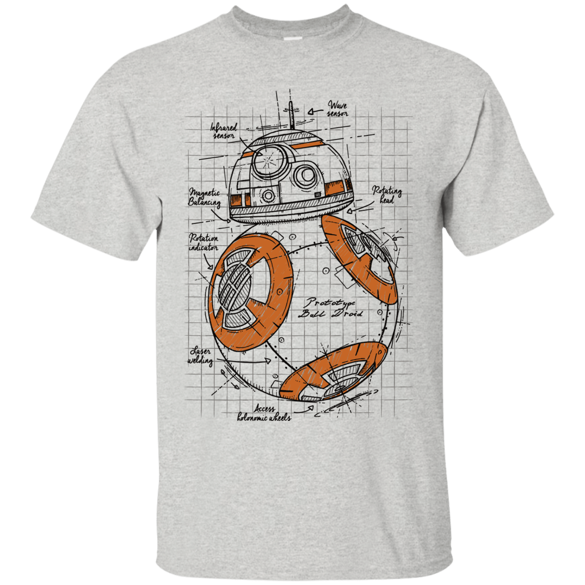 T-Shirts Ash / S BB-8 Plan T-Shirt