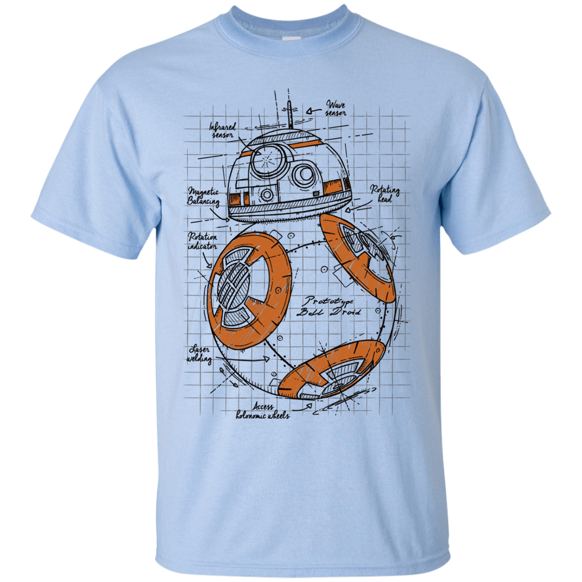 T-Shirts Light Blue / S BB-8 Plan T-Shirt