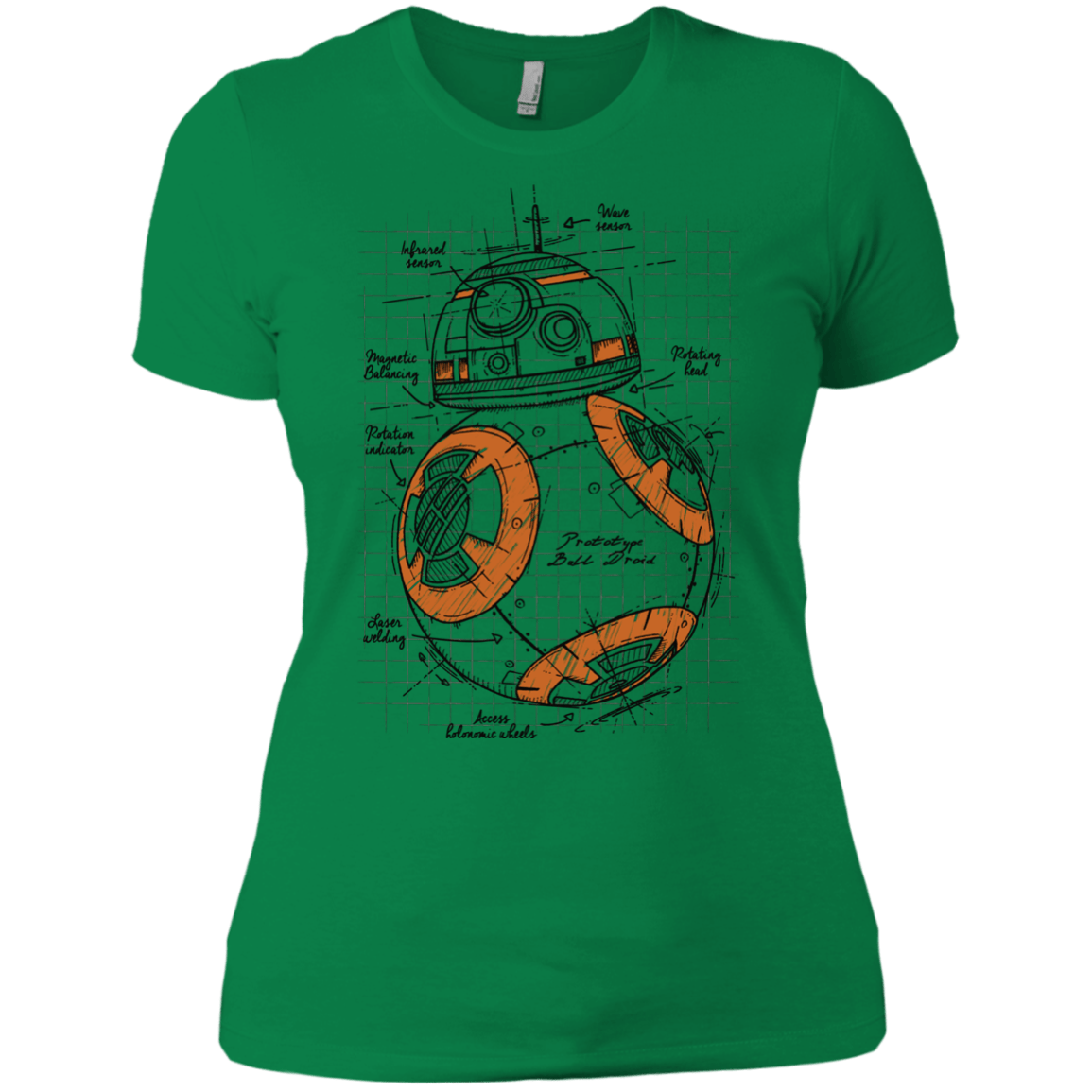 T-Shirts Kelly Green / X-Small BB-8 Plan Women's Premium T-Shirt
