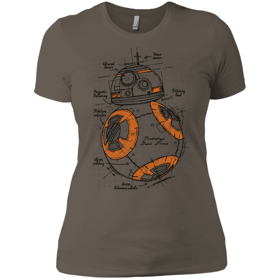 T-Shirts Warm Grey / X-Small BB-8 Plan Women's Premium T-Shirt