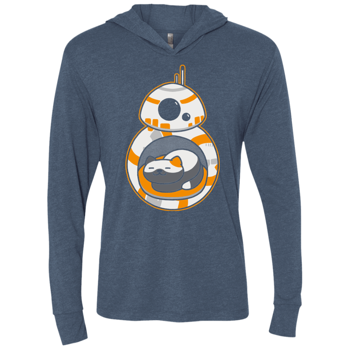 T-Shirts Indigo / X-Small BB Atsume Triblend Long Sleeve Hoodie Tee