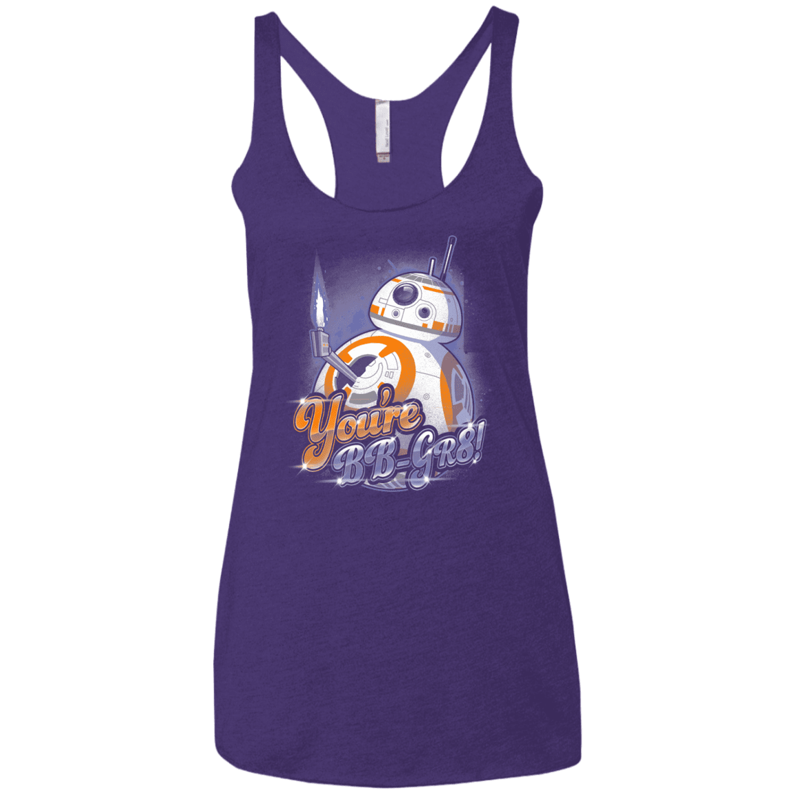 T-Shirts Purple Rush / X-Small BB Great Women's Triblend Racerback Tank