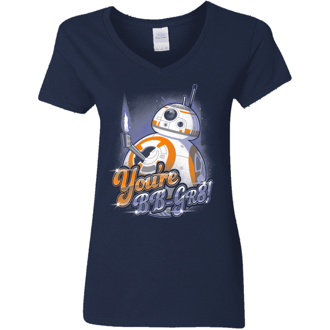 T-Shirts Navy / S BB Great Women's V-Neck T-Shirt