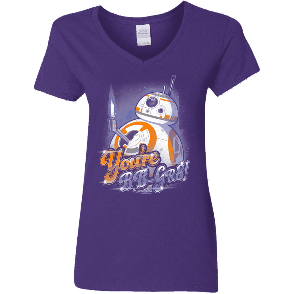 T-Shirts Purple / S BB Great Women's V-Neck T-Shirt
