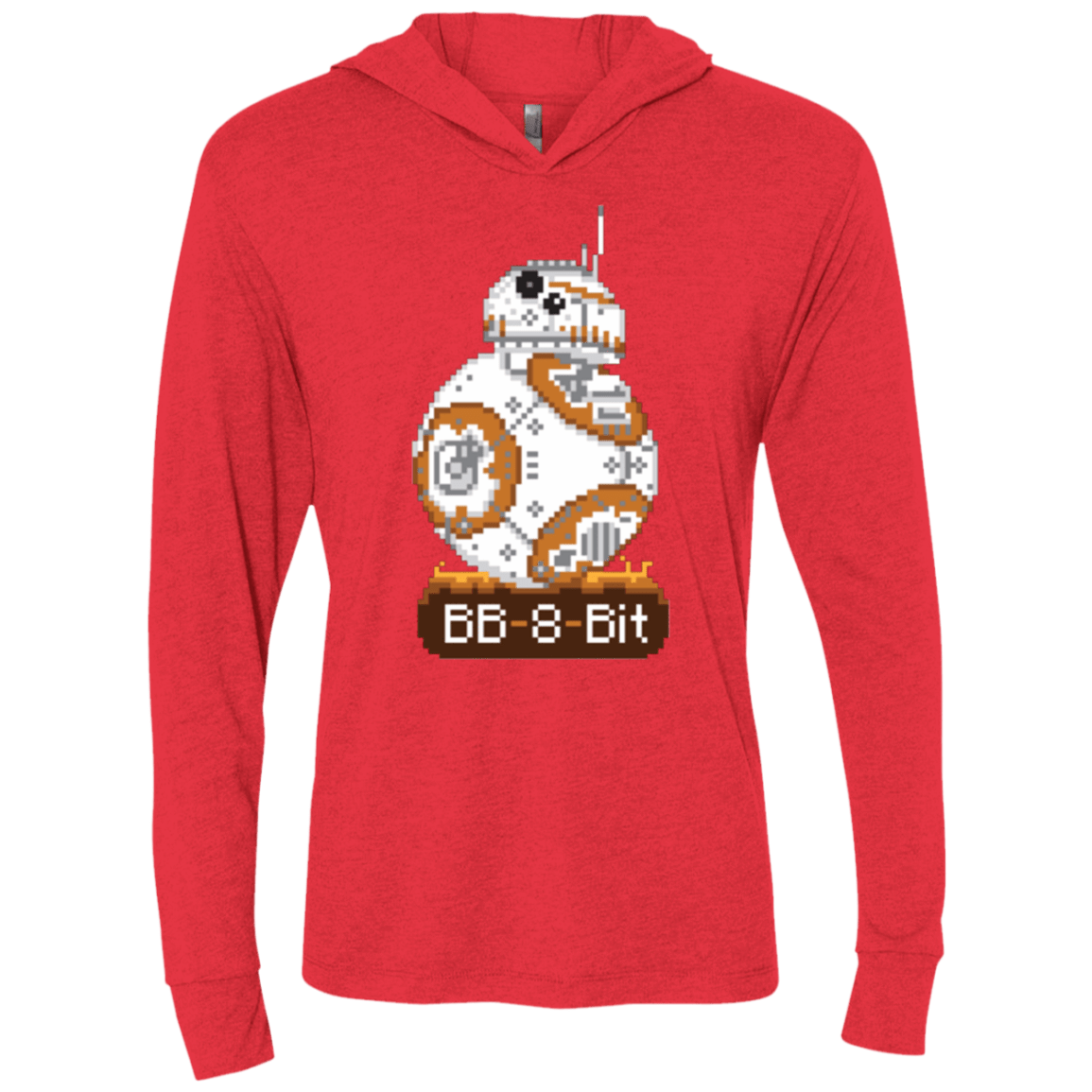 T-Shirts Vintage Red / X-Small BB8Bit Triblend Long Sleeve Hoodie Tee