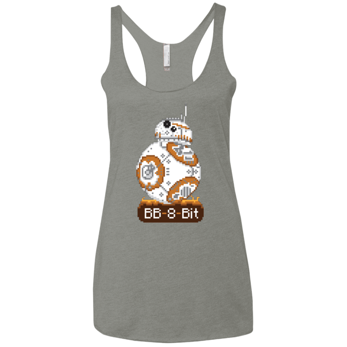 T-Shirts Venetian Grey / X-Small BB8Bit Women's Triblend Racerback Tank