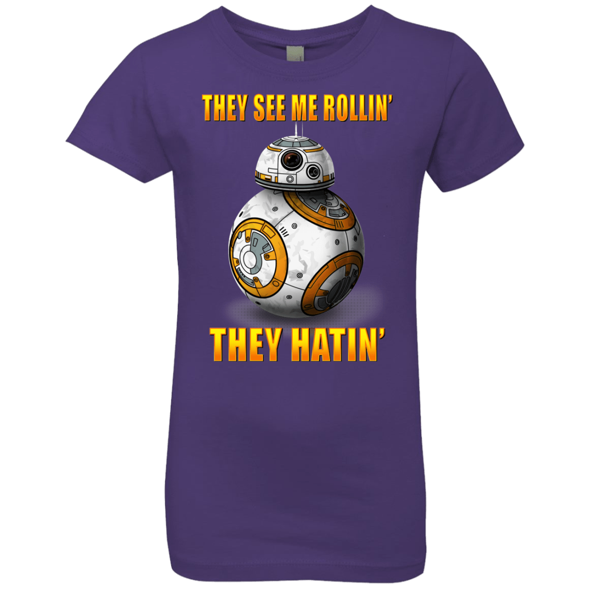 T-Shirts Purple Rush / YXS BB8TSMR Girls Premium T-Shirt