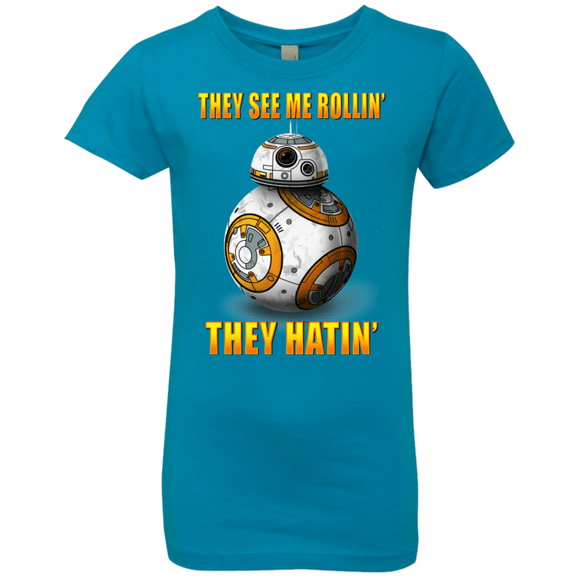 T-Shirts Turquoise / YXS BB8TSMR Girls Premium T-Shirt