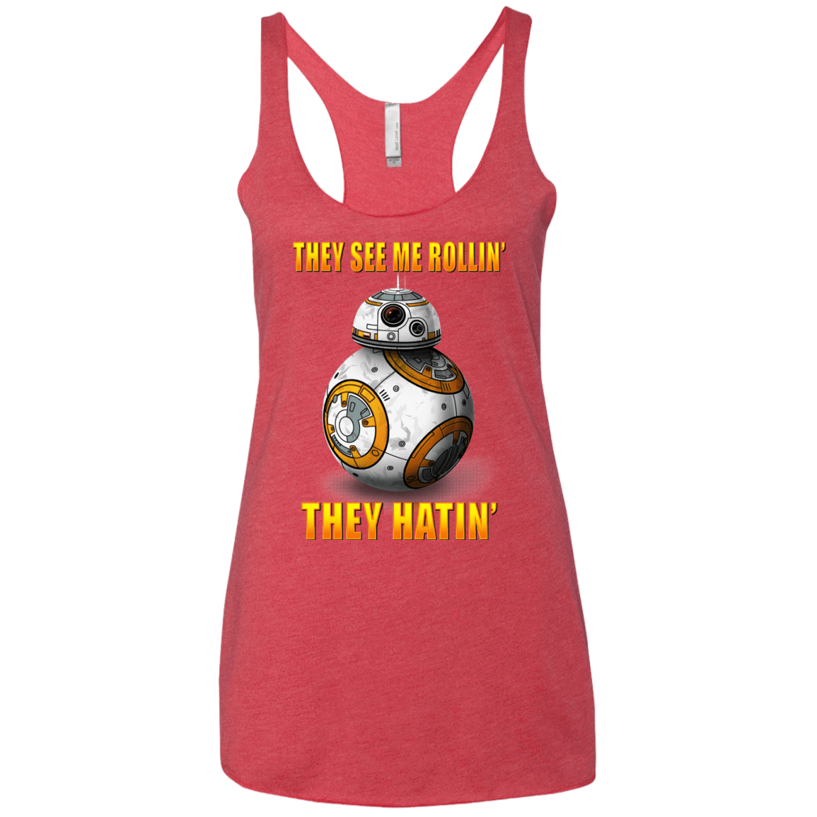 T-Shirts Vintage Red / X-Small BB8TSMR Women's Triblend Racerback Tank