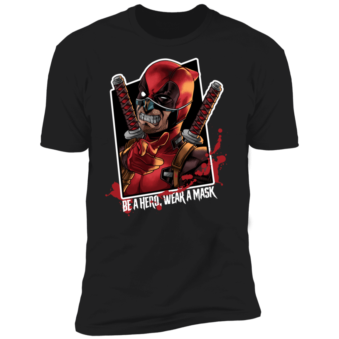 Be A Hero, Wear A Mask Men's Premium T-Shirt