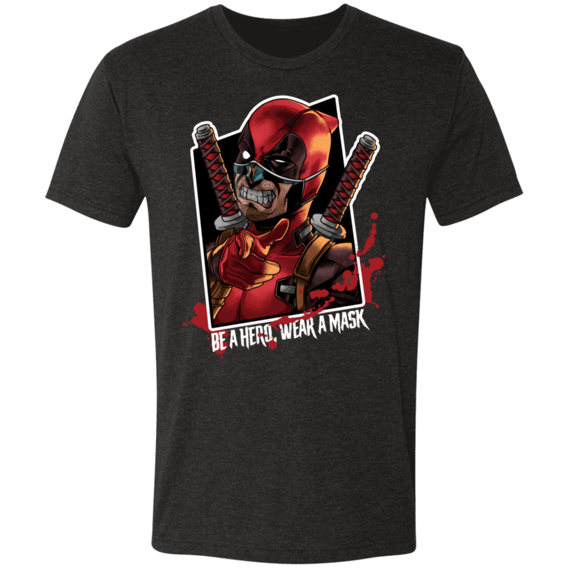 Be A Hero, Wear A Mask Men's Triblend T-Shirt