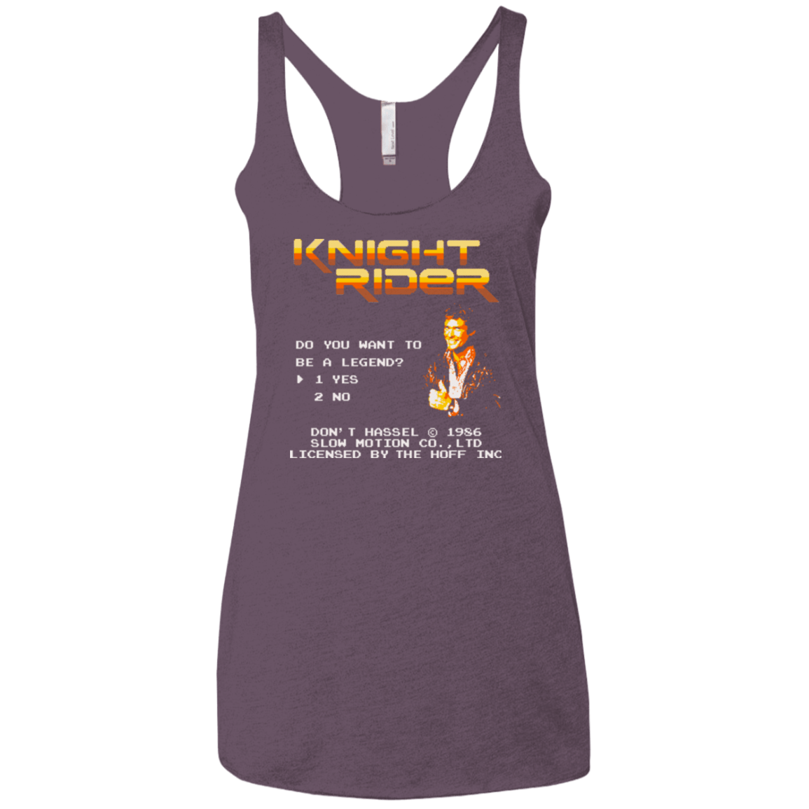 T-Shirts Vintage Purple / X-Small Be a legend Women's Triblend Racerback Tank