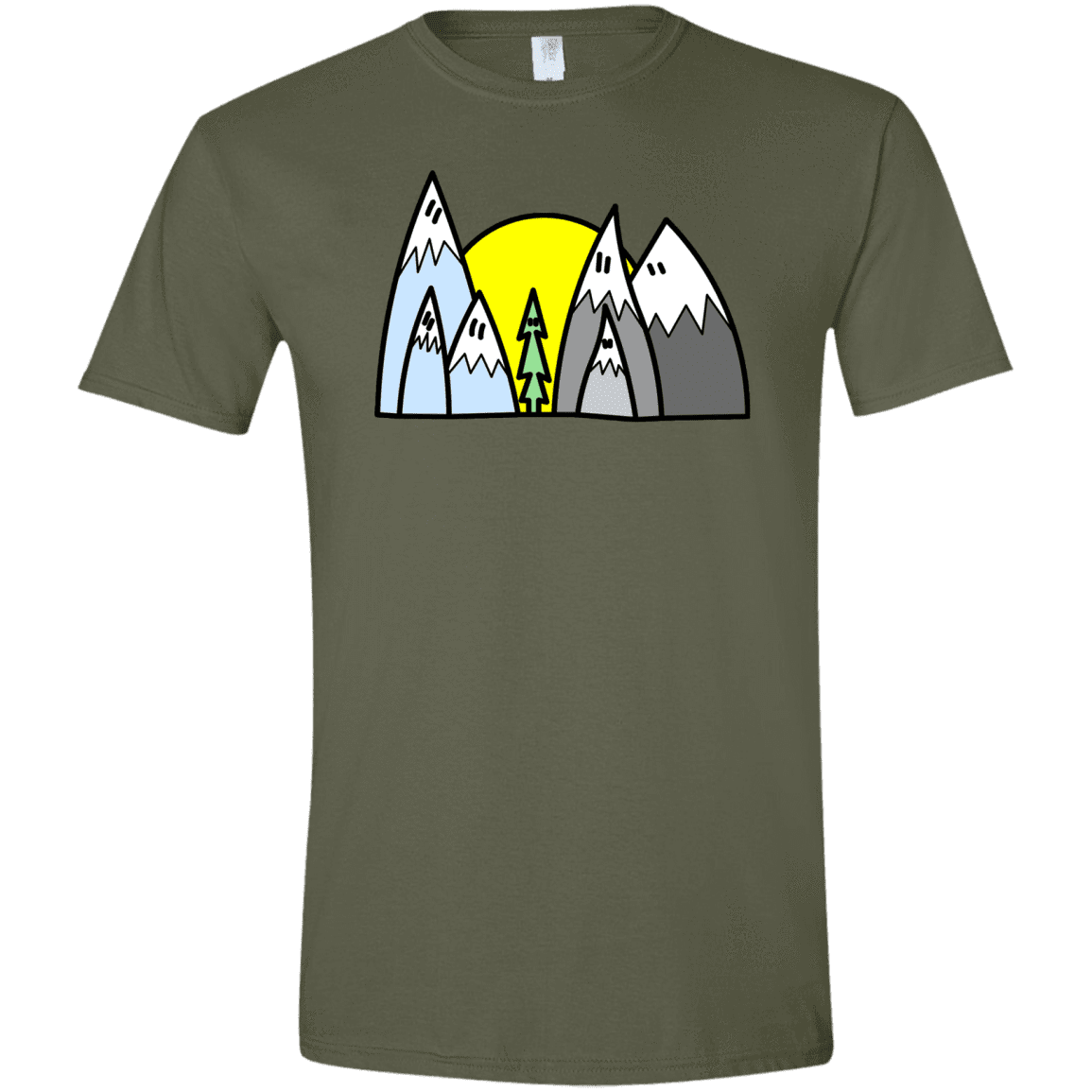 T-Shirts Military Green / S Be Different Men's Semi-Fitted Softstyle