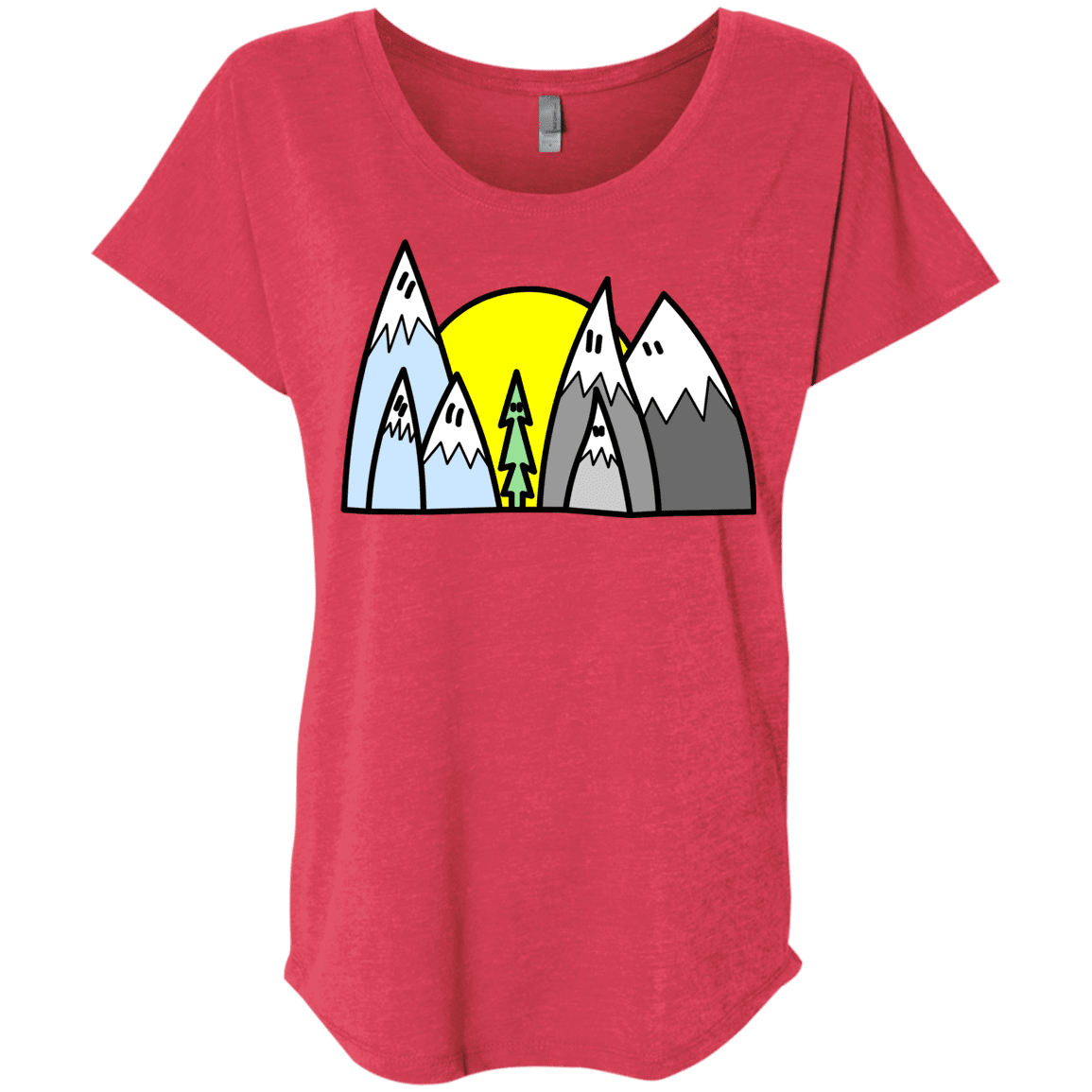 T-Shirts Vintage Red / X-Small Be Different Triblend Dolman Sleeve