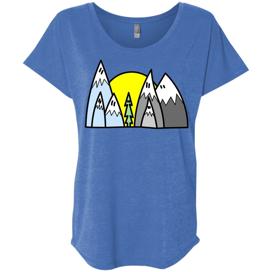 T-Shirts Vintage Royal / X-Small Be Different Triblend Dolman Sleeve