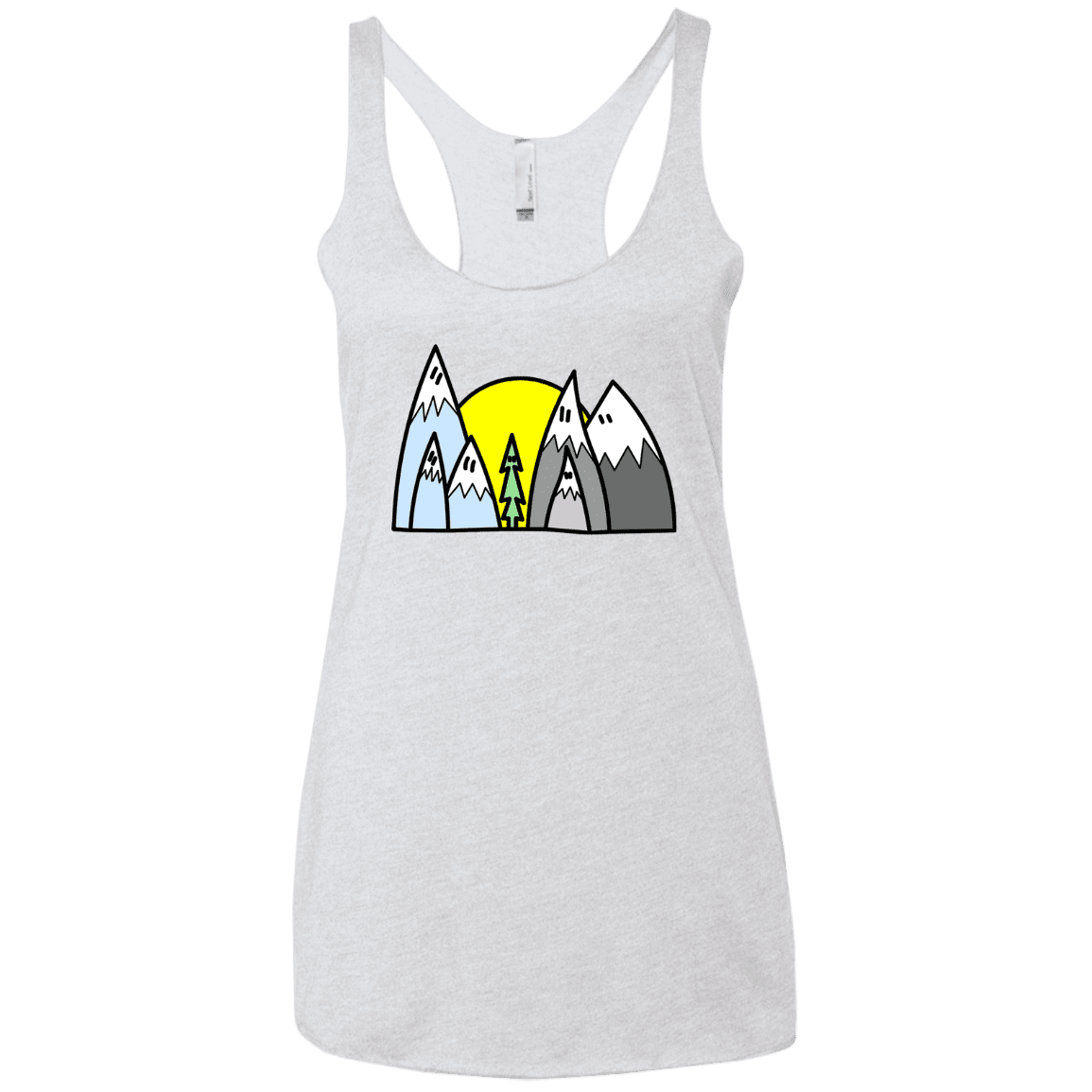 T-Shirts Heather White / X-Small Be Different Women's Triblend Racerback Tank