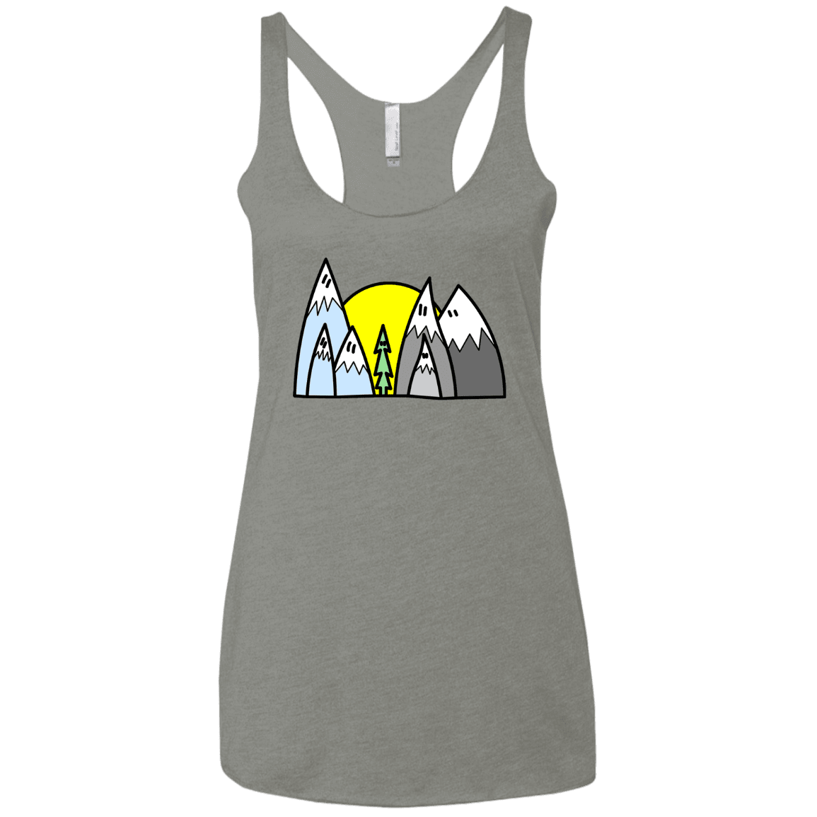 T-Shirts Venetian Grey / X-Small Be Different Women's Triblend Racerback Tank