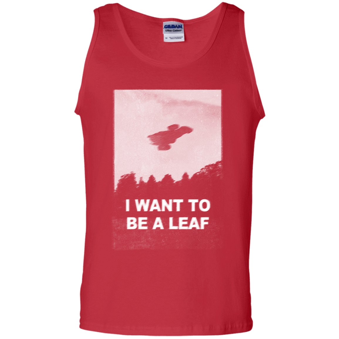 T-Shirts Red / S Be Leaf Men's Tank Top