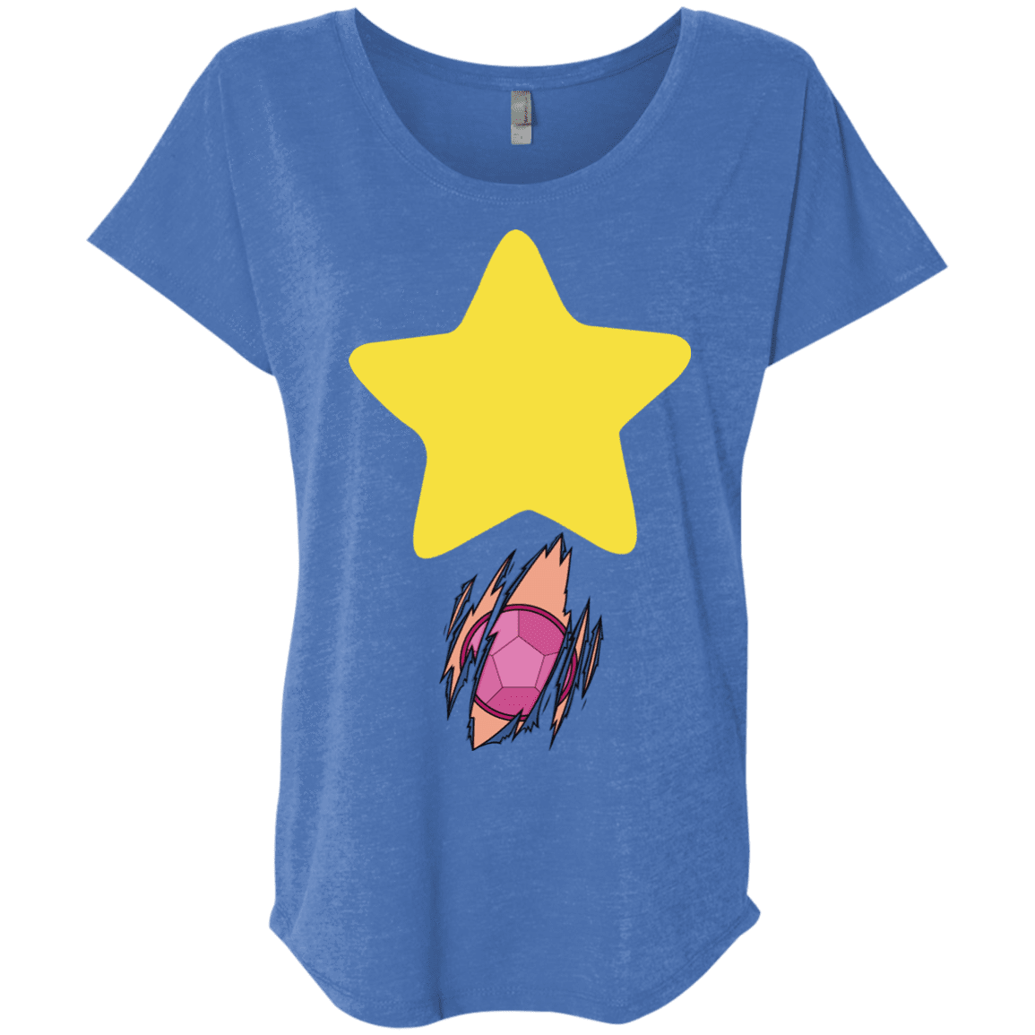 T-Shirts Vintage Royal / X-Small Be like Steven Triblend Dolman Sleeve