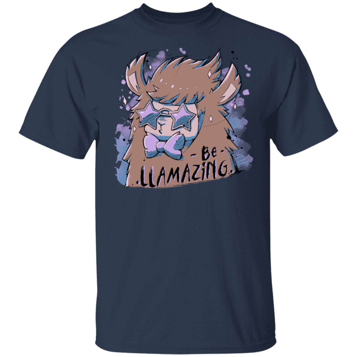 T-Shirts Navy / S Be Llamazing T-Shirt
