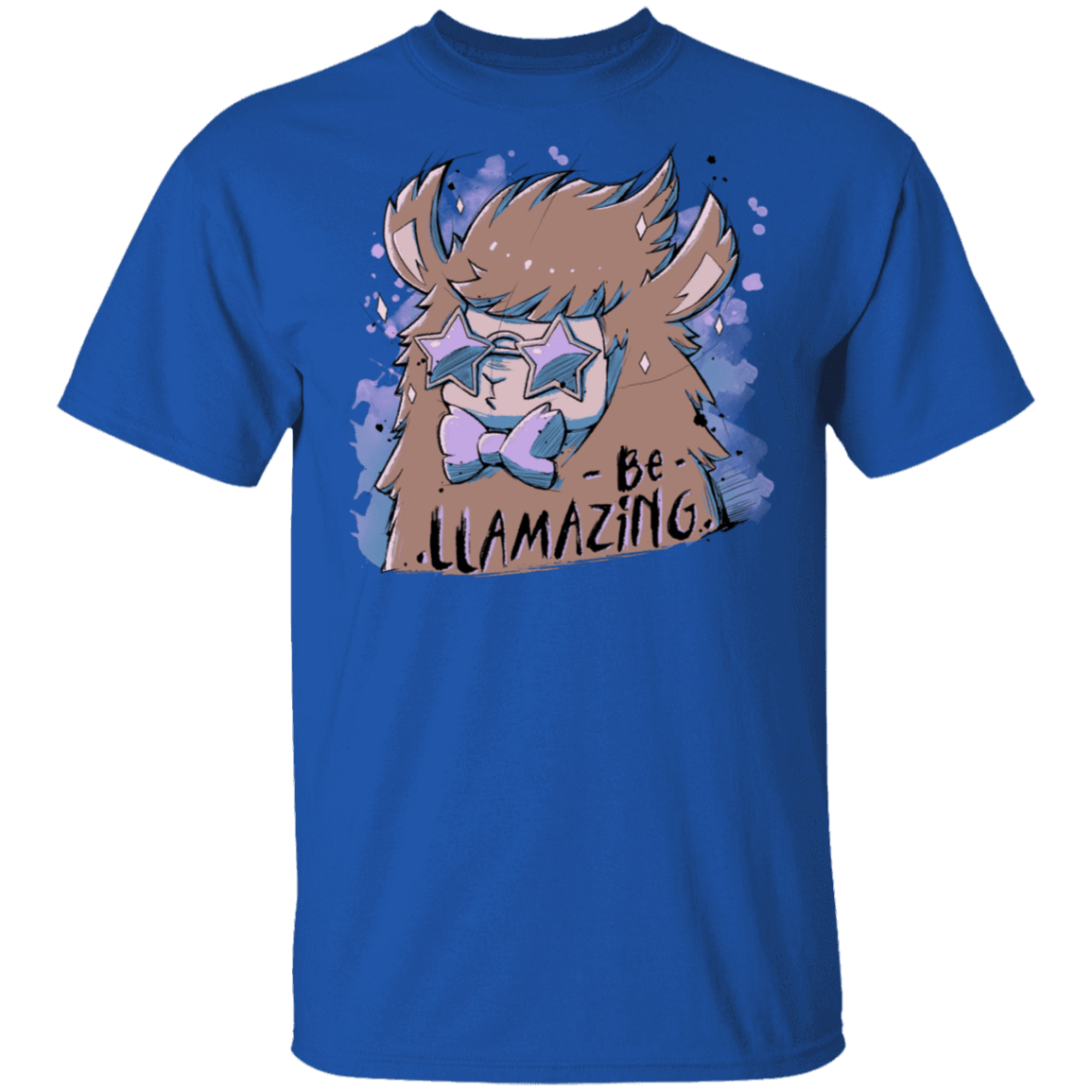 T-Shirts Royal / S Be Llamazing T-Shirt