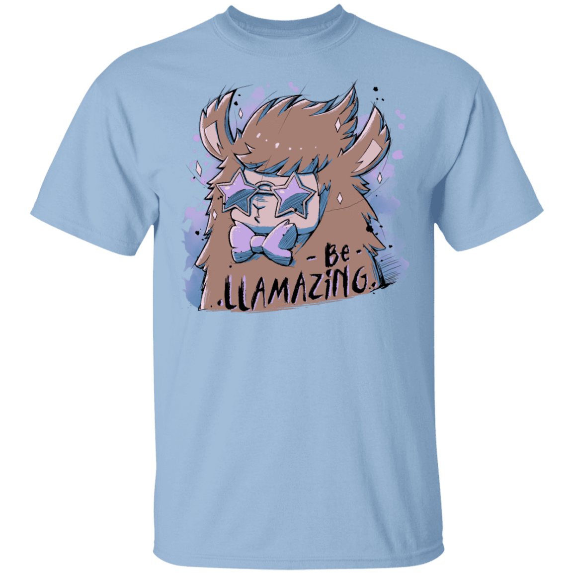 T-Shirts Light Blue / YXS Be Llamazing Youth T-Shirt