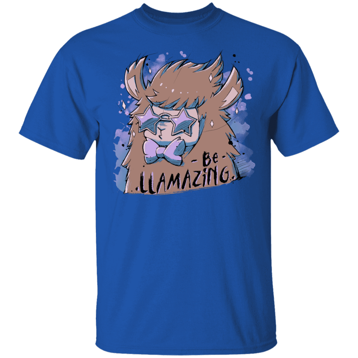 T-Shirts Royal / YXS Be Llamazing Youth T-Shirt