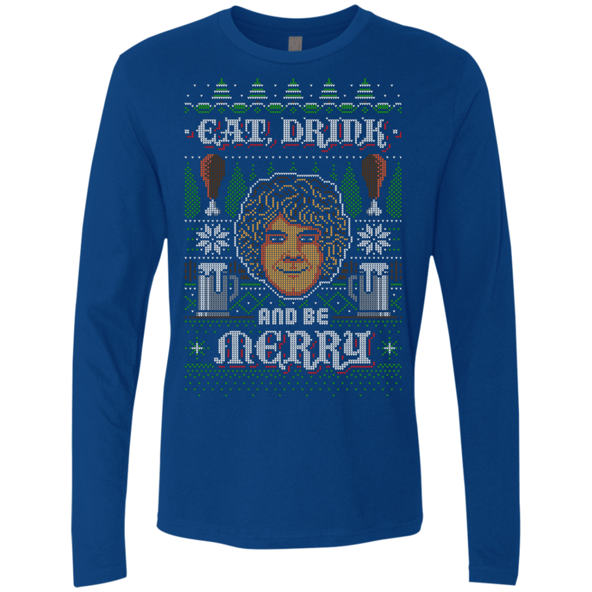 T-Shirts Royal / Small Be Merry Men's Premium Long Sleeve