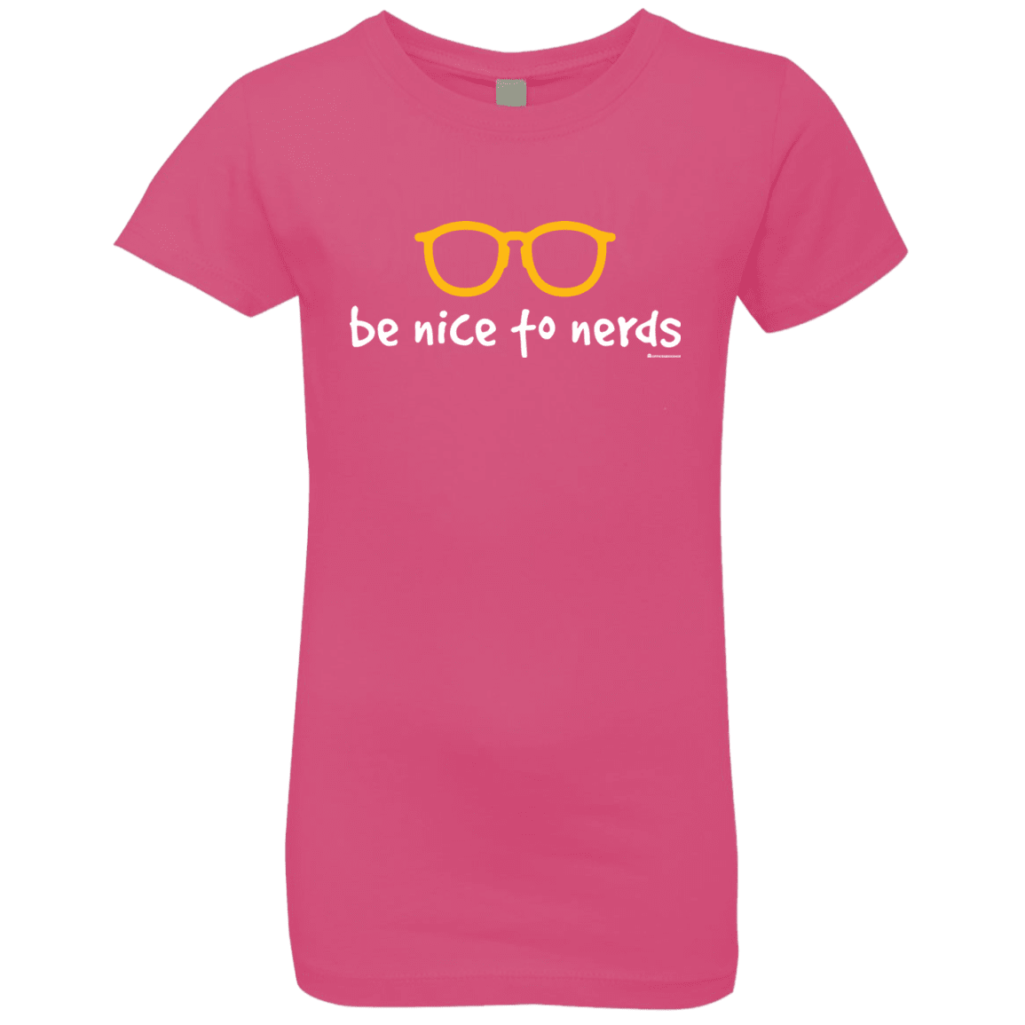 T-Shirts Hot Pink / YXS Be Nice To Nerds Girls Premium T-Shirt