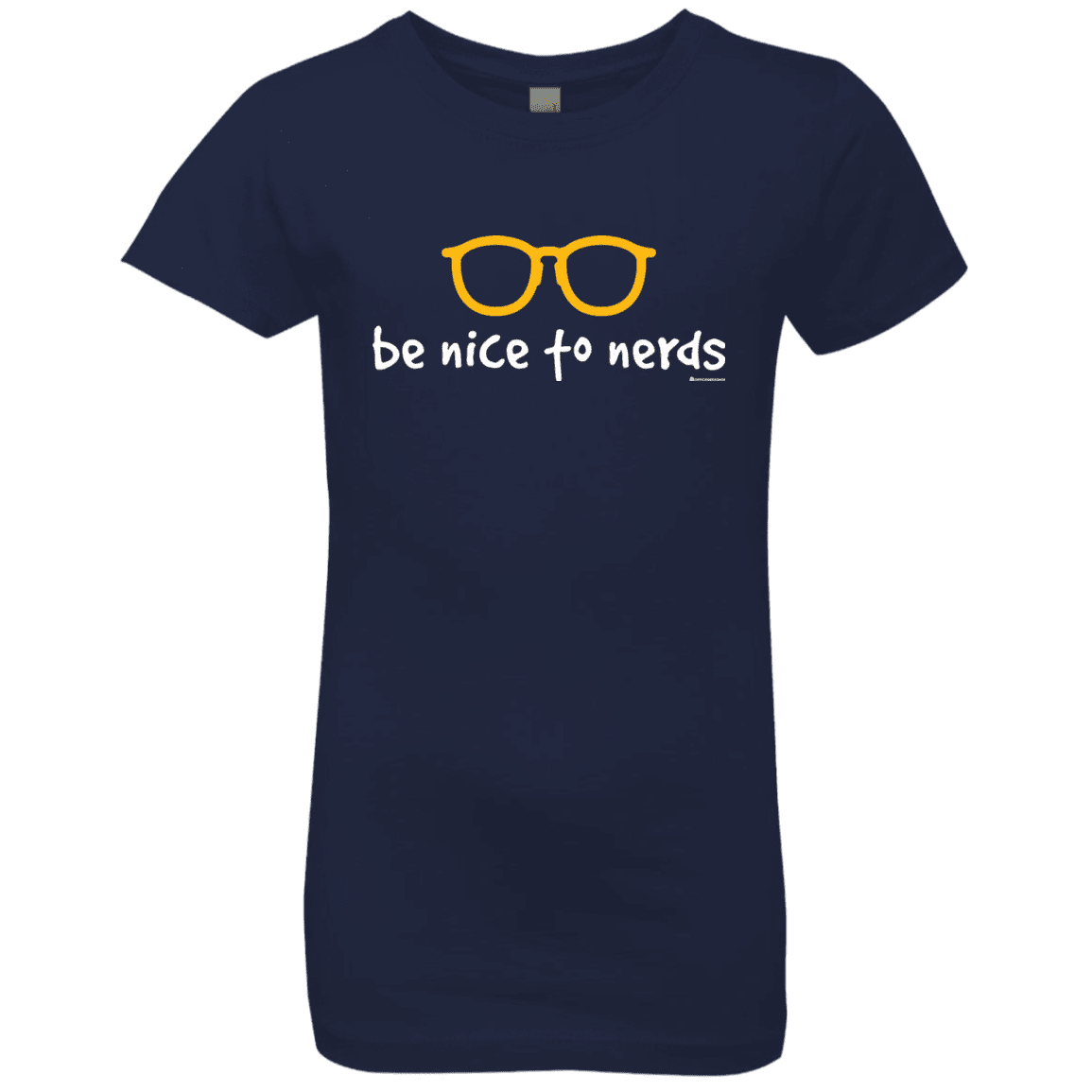 T-Shirts Midnight Navy / YXS Be Nice To Nerds Girls Premium T-Shirt