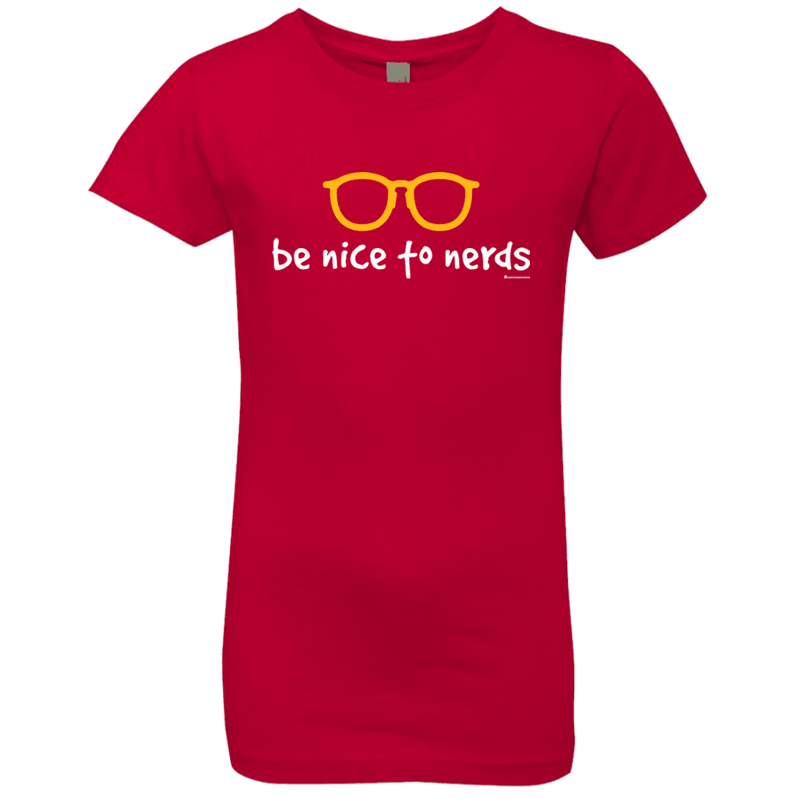 T-Shirts Red / YXS Be Nice To Nerds Girls Premium T-Shirt