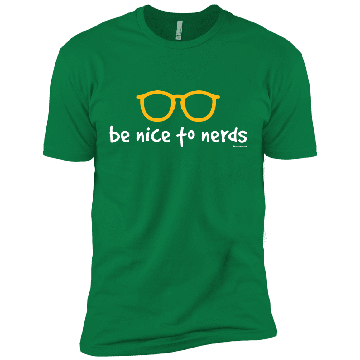 T-Shirts Kelly Green / X-Small Be Nice To Nerds Men's Premium T-Shirt