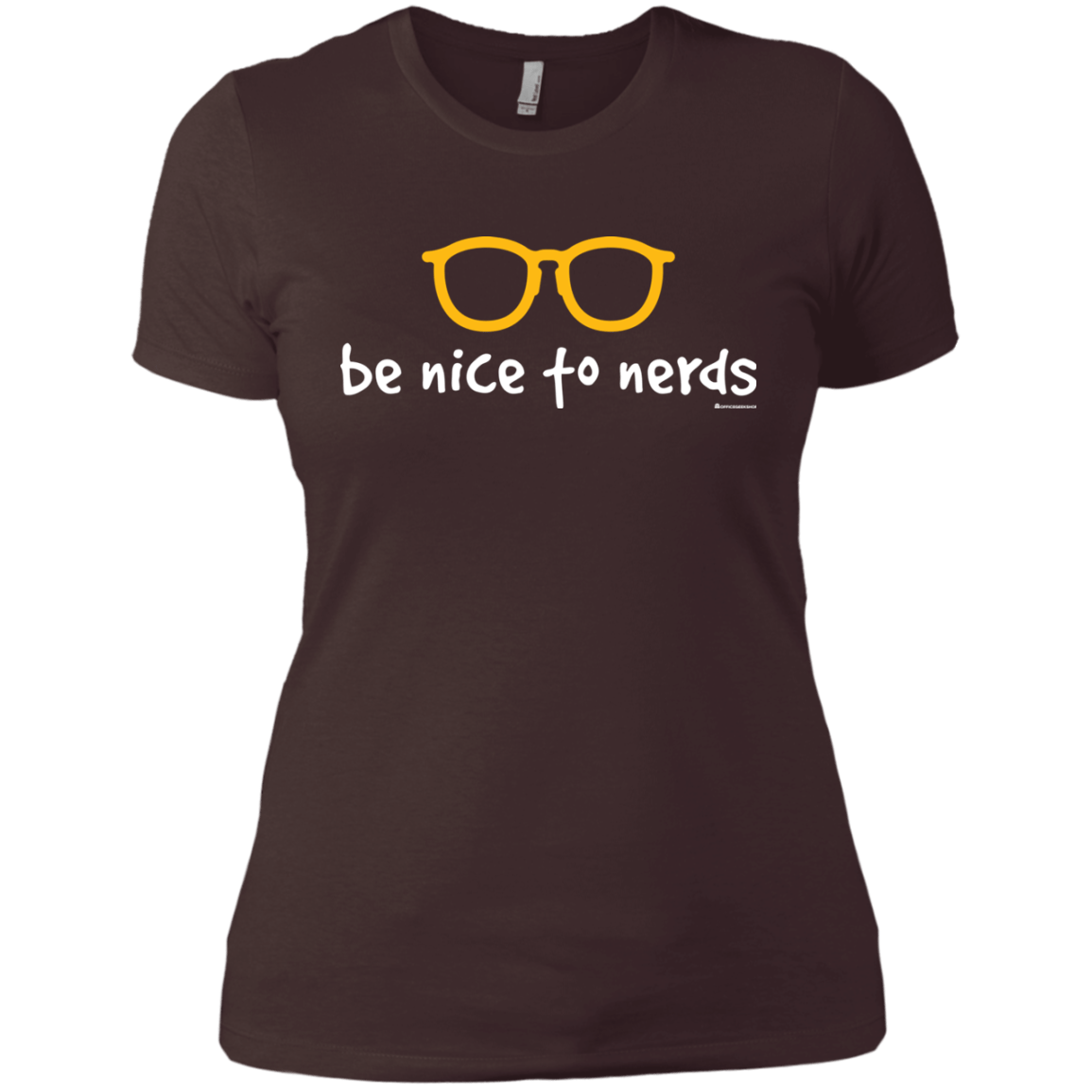T-Shirts Dark Chocolate / X-Small Be Nice To Nerds Women's Premium T-Shirt