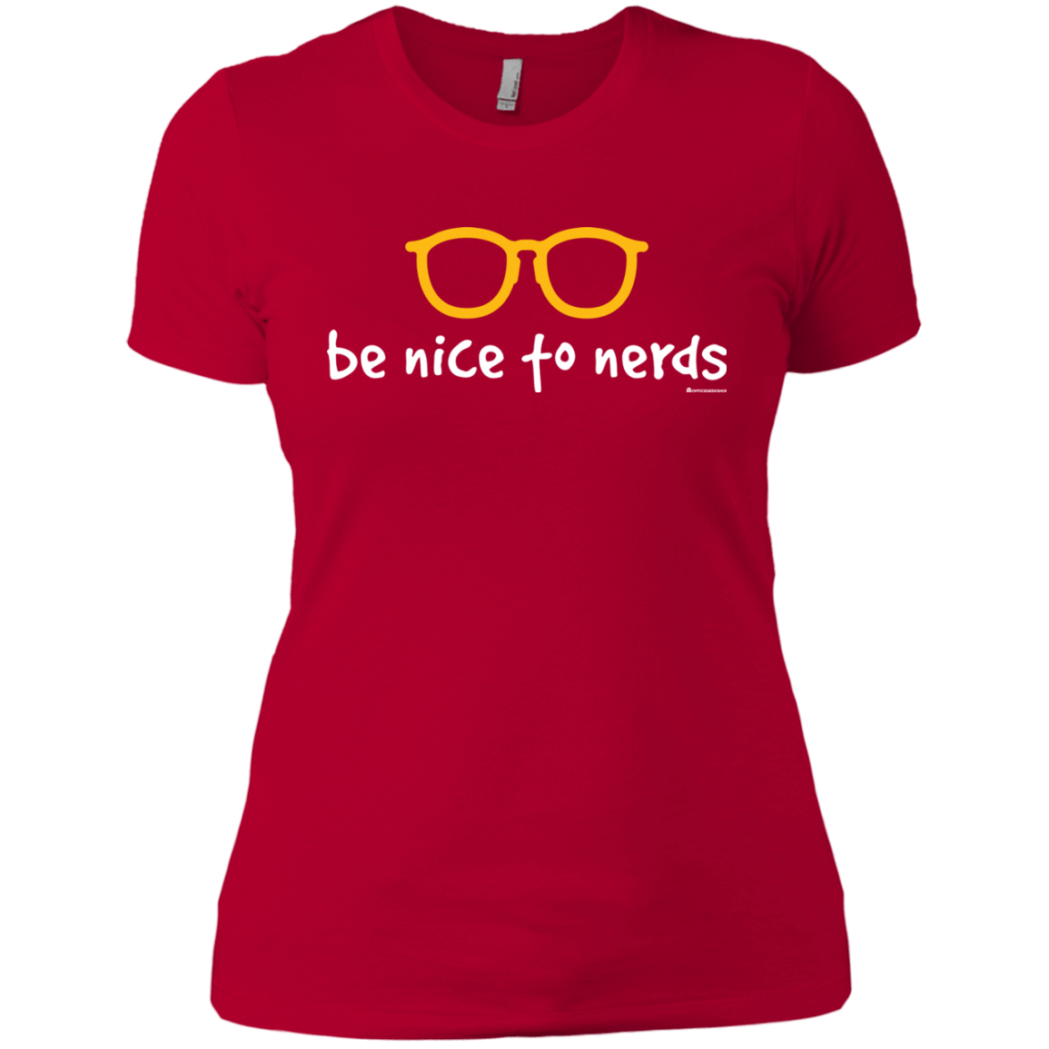 T-Shirts Red / X-Small Be Nice To Nerds Women's Premium T-Shirt