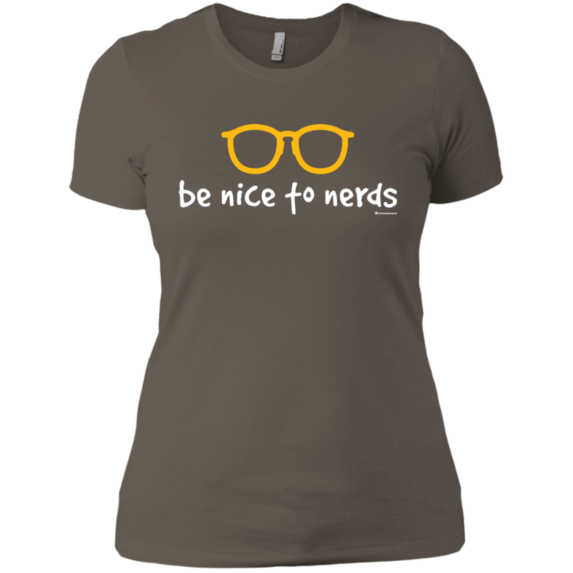 T-Shirts Warm Grey / X-Small Be Nice To Nerds Women's Premium T-Shirt