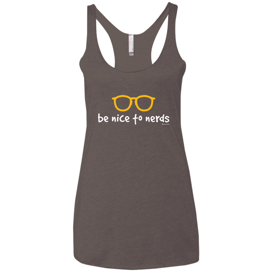 T-Shirts Macchiato / X-Small Be Nice To Nerds Women's Triblend Racerback Tank