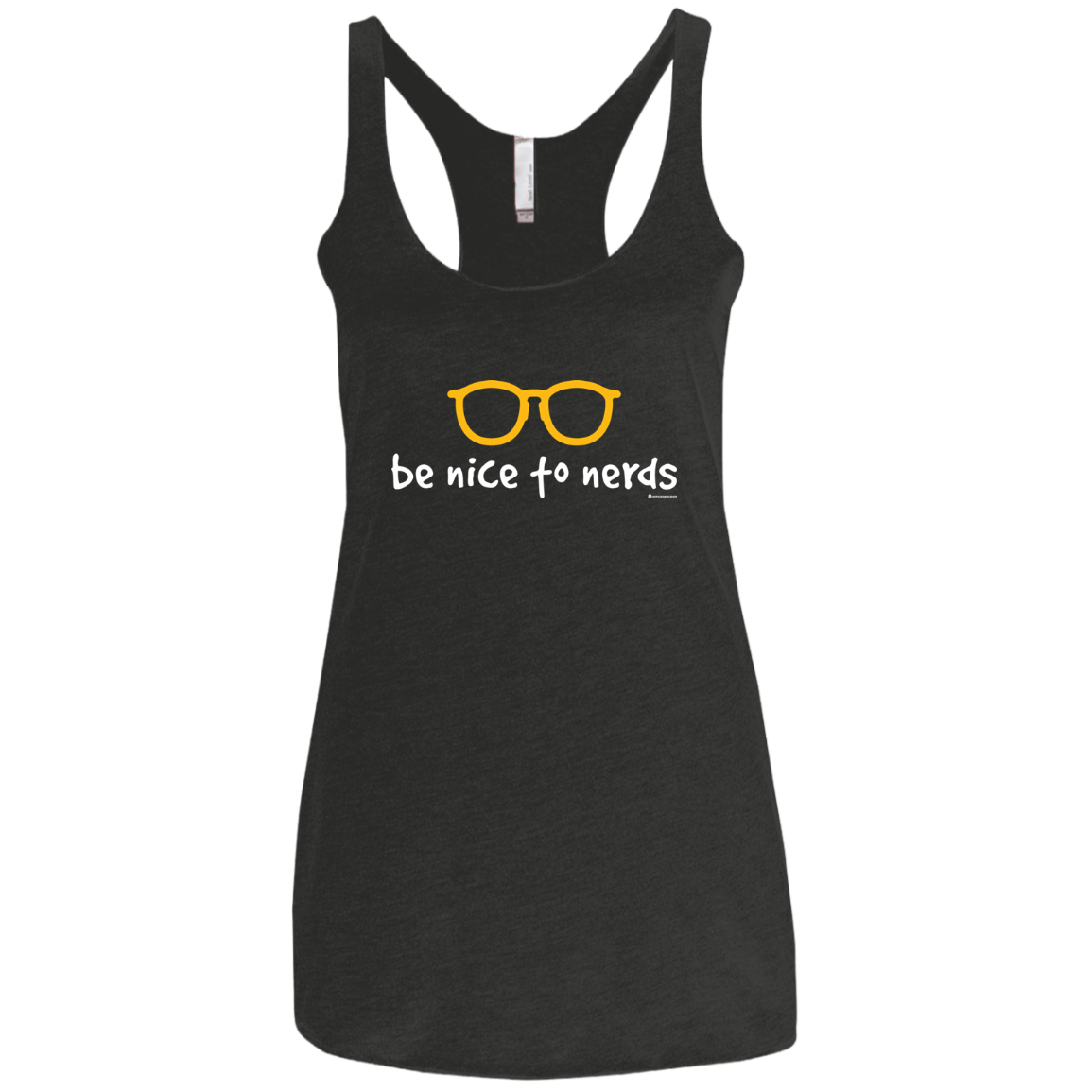 T-Shirts Vintage Black / X-Small Be Nice To Nerds Women's Triblend Racerback Tank