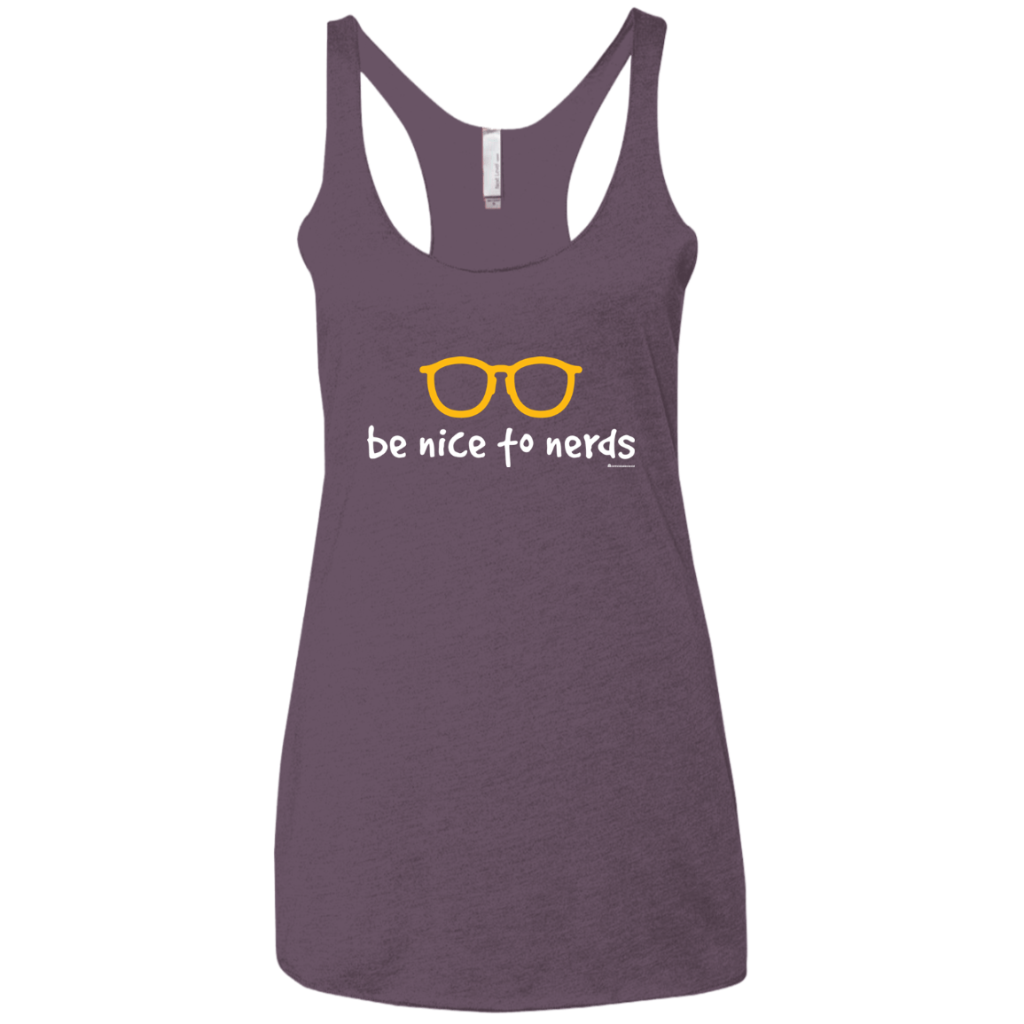 T-Shirts Vintage Purple / X-Small Be Nice To Nerds Women's Triblend Racerback Tank